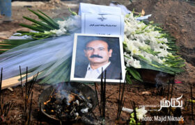 گزارش تصویری آیین تشییع و خاک‌سپاری فردوس کاویانی