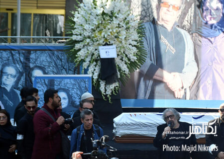 گزارش تصویری مراسم بدرقه و خاکسپاری داریوش مهرجویی و وحید محمدی‌فر