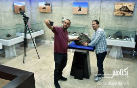 عکس های رونمایی از بزرگترین شهاب سنگ آهنی ایران در برج آزادی‎