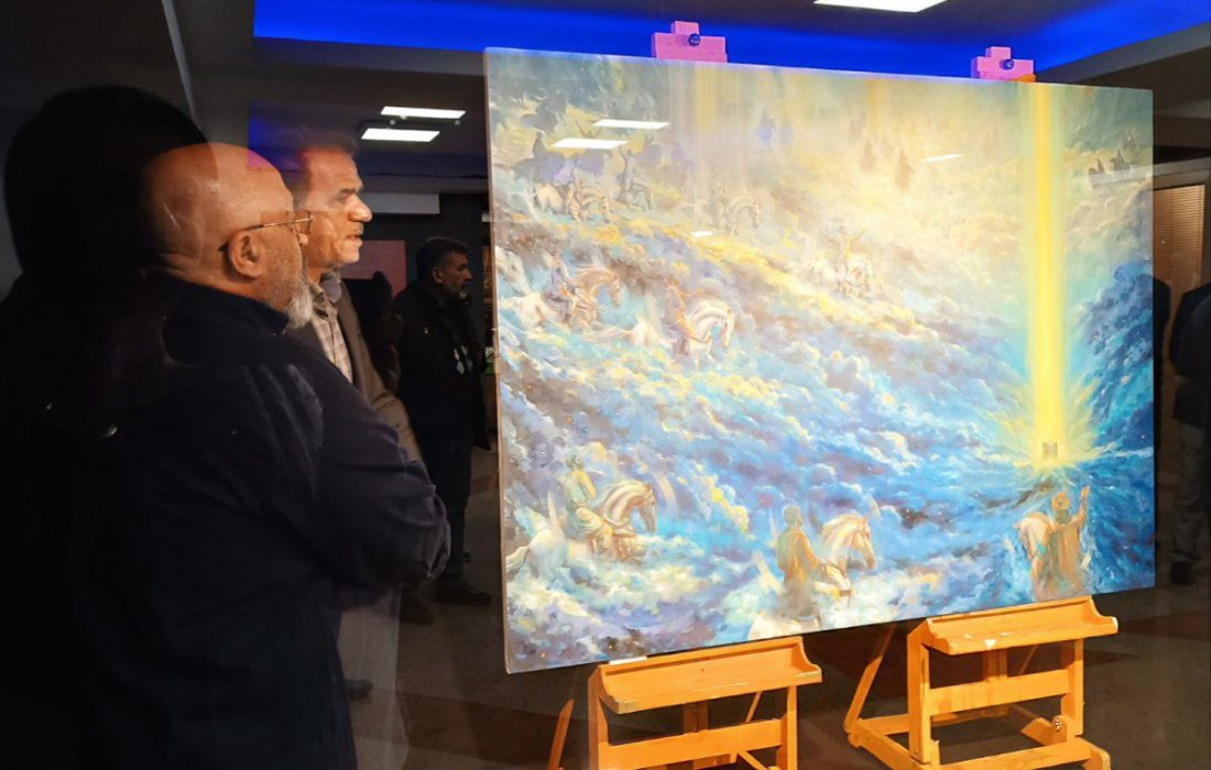 تابلوی «حضور» با موضوع حضرت ولیعصر (عج) رونمایی شد