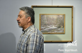 عکس های افتتاحیه نمایشگاه انفرادی نقاشی‌های کامیار صادقی