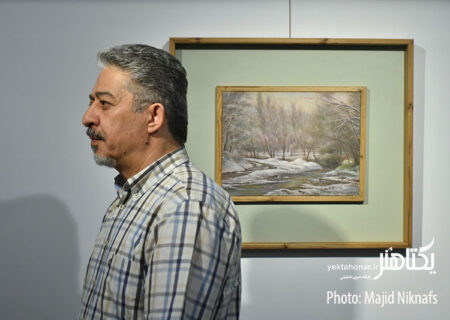 عکس های افتتاحیه نمایشگاه انفرادی نقاشی‌های کامیار صادقی