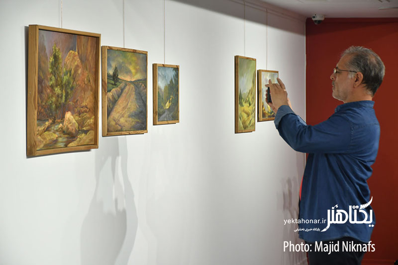«بازتعریف»؛ نمایشگاه نقاشی‌های کامیار صادقی افتتاح شد