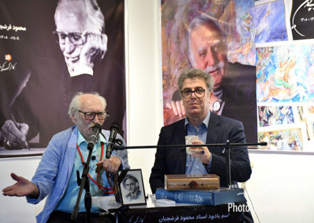 یادبود محمود فرشچیان با حضور محمود دولت آبادی و جواد مجابی برگزار شد+ عکس