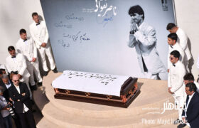 عکس های مراسم تشییع پیکر و خاکسپاری ناصر تقوایی